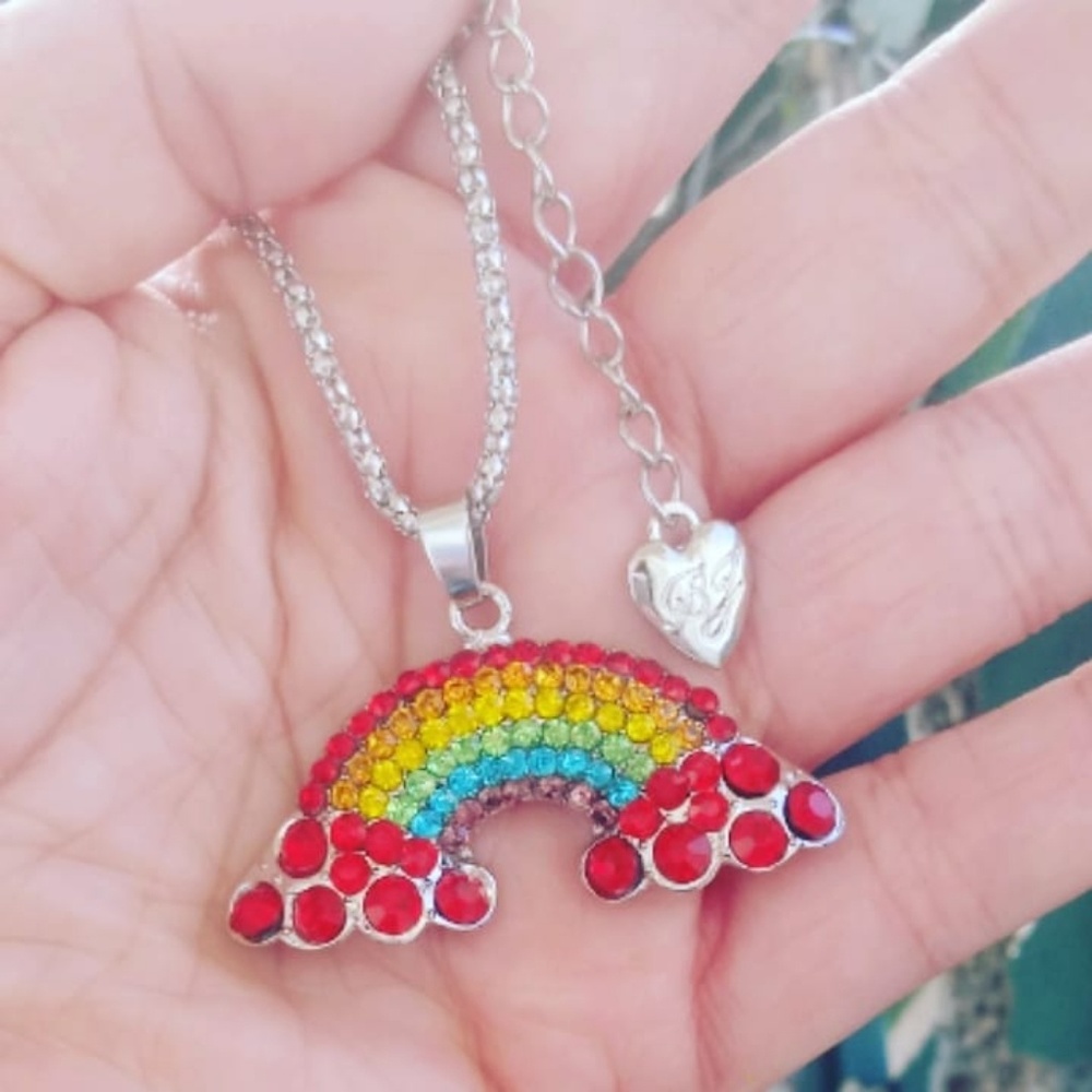 Betsey Johnson rainbow necklace